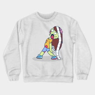 Toilet paper zombie Crewneck Sweatshirt